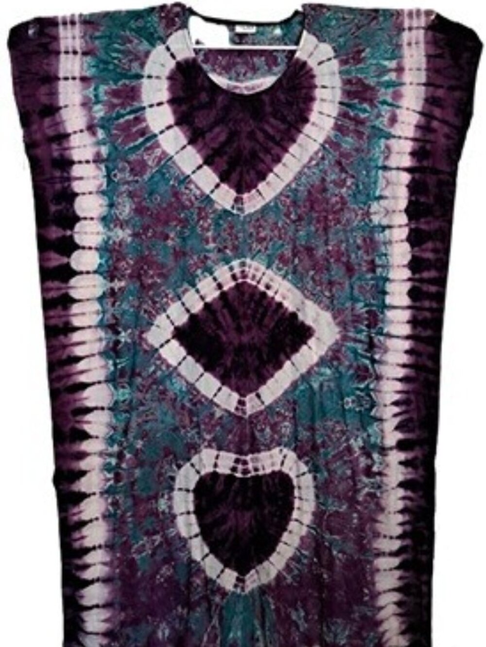 Purple Tie Dye Kaftan Maxi Plus